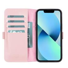 Apple İphone 13 Pro Uyumlu Deri Cüzdanlı Kılıf Toz Pembe