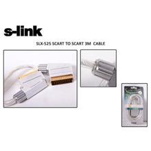 S-Lınk Slx-525 Scart To Scart 3Mt Gold Metal
