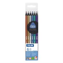 Mılan 7102306 Black Wood Metal Kuru Boya - 6 Lı