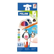 Mılan 722312 Colours Üçgen Kuru Boya Kalemi - 12 Li