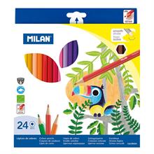 Mılan 80024 Colours Altıgen Kuru Boya Kalemi - 24 Lü