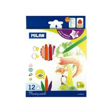 Mılan 80013 Plastıpastel Mum Pastel Boya - 12 Li