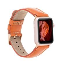 Apple Watch Uyumlu Deri Kordon 42-44-45Mm F5 Taba