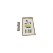 Mapi Klipsli Pp Kart Poşeti Dikey Gri 50 Ad.