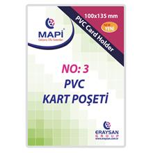 Mapi Özel Ebat Pvc Kart Poşeti No: 3 100X135 100Lü Paket
