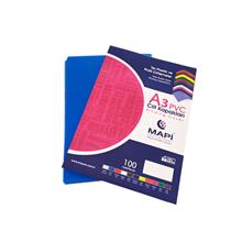 Mapi A3 Pvc Opak Cilt Kapak Mavi 100 Lü