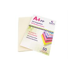 Mapi A4 Pp Şeffaf Kapak (Kum Desen) 450 Micron Şeffaf Buzlu 50 Li