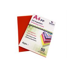 Mapi A4 Pp Şeffaf Kapak (Kum Desen) 450 Micron Şeffaf Turuncu 50 Li