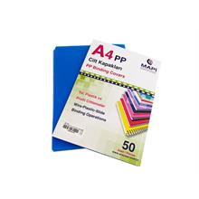 Mapi A4 Pp Şeffaf Kapak (Kum Desen) 450 Micron Şeffaf Mavi 50 Li