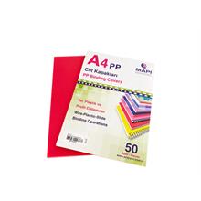 Mapi A4 Pp Şeffaf Kapak (Kum Desen) 450 Micron Şeffaf Magenta 50 Li