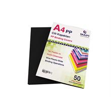 Mapi A4 Pp Opak Kapak (Kum Desen) 550 Micron Siyah 50 Li