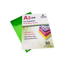 Mapi A3 Pp Fosforlu Kapak 550 Micron Fosforlu Yeşil 50 Li