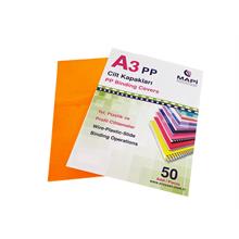 Mapi A3 Pp Fosforlu Kapak 550 Micron Fosforlu Turuncu 50 Li