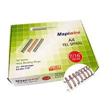 Mapiwire 7/16 Kutu Tel Metalik Kırmızı 100 Ad.