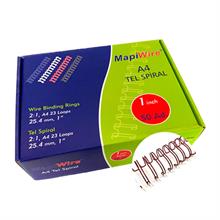 Mapiwire 1 İnç Kutu Tel Metalik Kırmızı 50 Ad.