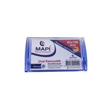 Mapi Dikdörtgen Kartvizitlik Oval Şeffaf Lacivert 65X108