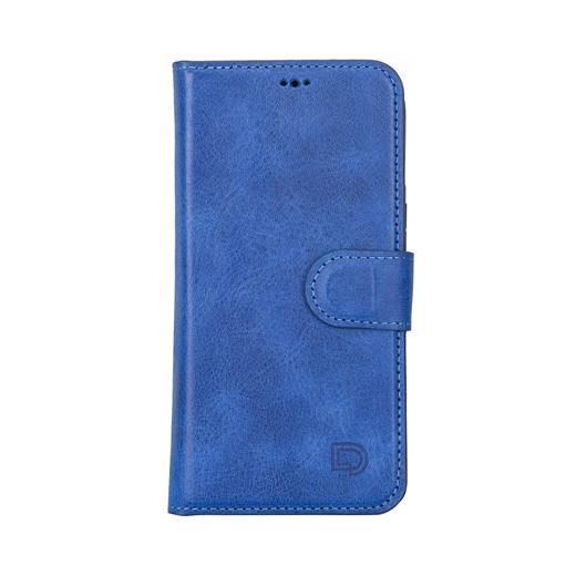 Apple İphone 13 Pro Max Uyumlu Deri Cüzdanlı Kılıf Okyanus Mavi