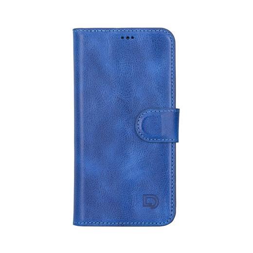Apple İphone 12 Pro Uyumlu Deri Cüzdanlı Kılıf Okyanus Mavi