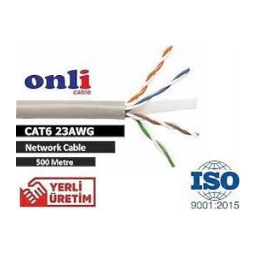 Onli Er-6002 U-Utp 23 Awg Cca Cu 500 Metre Cat6 Kablo