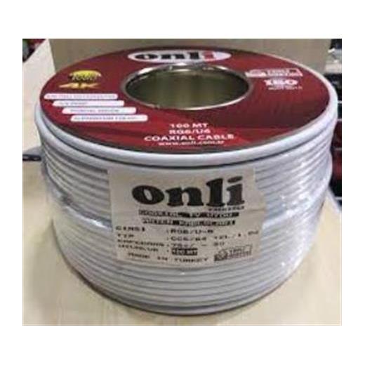 Onli Rg6-U6 64 Tel 1,02 Ccs-Al 100 Metre Anten Uydu Kablosu