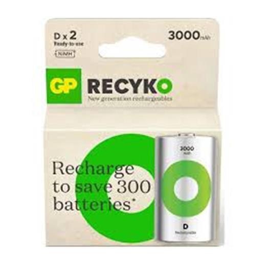 Gp 3000 Mah Büyük Boy Şarjlı Pil 2 Li  Paket D Boy Gp300Dhcr21-2Tlb2