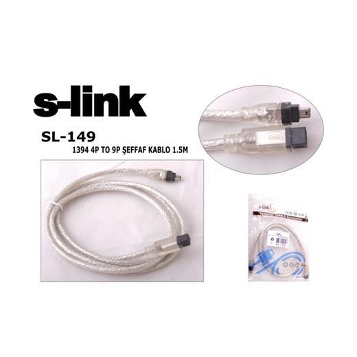 S-Link Sl-149 Ieee1394 4Pin To 9Pin 1.5M Firewire Kablosu