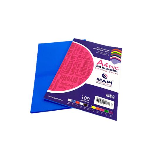 Mapi A4 Pvc Opak Cilt Kapak Lacivert 100 Lü