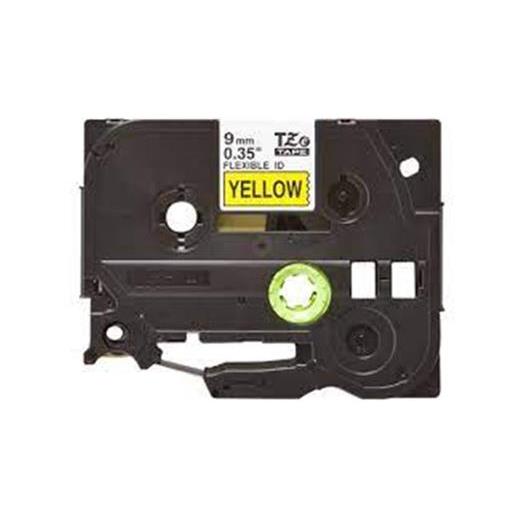 Brother Tze-Fx621 9Mm Sarı Üzerine Siyah Esnek Laminasyon Etiket