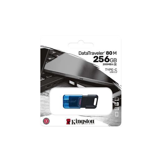Kingston Dt80M-256Gb 256Gb Datatraveler 80 M 200Mb-S Usb-C 3.2 Gen 1 Type-C Flash Bellek