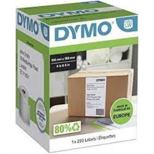 Dymo S0904980 Lw 4Xl Ekstra Geniş Sevkiyat Etiketi, 220 Etiket-Pkt 104X159 Mm