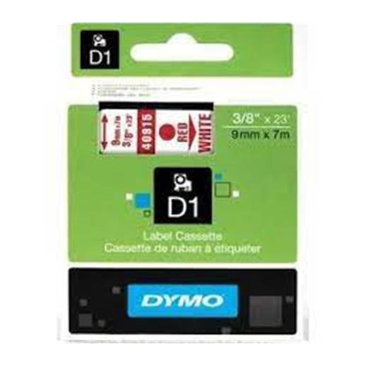 Dymo S0720700 D1 Yedek Şerit 9 Mmx7Mt Beyaz-Kırmızı 40915