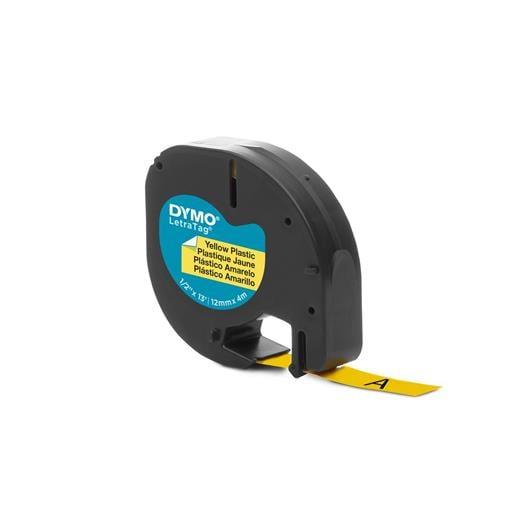 Dymo S0721620 Letratag Plastik Şerit ( 12 Mm X 4 Mt ) , Sarı (59423) 91202