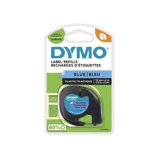 Dymo S0721650 Letratag Plastik Şerit ( 12 Mm X 4 Mt ) , Mavi (59426) 91205