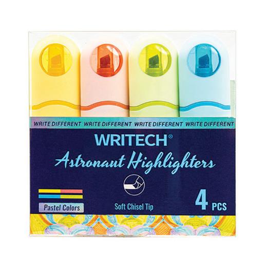 Wrıtech W-8154 Astronot Fosforlu Kalem Pastel 4 Renk - 4Lü
