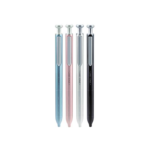 Wrıtech W-0156 Metal Up Siyah Gövde 0,7Mm Mavi Jel Kalem - 6Lı Kutu