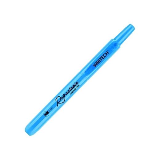 Wrıtech W-805S Basmalı Fosforlu Kalem Pastel Mavi - 12Li Kutu