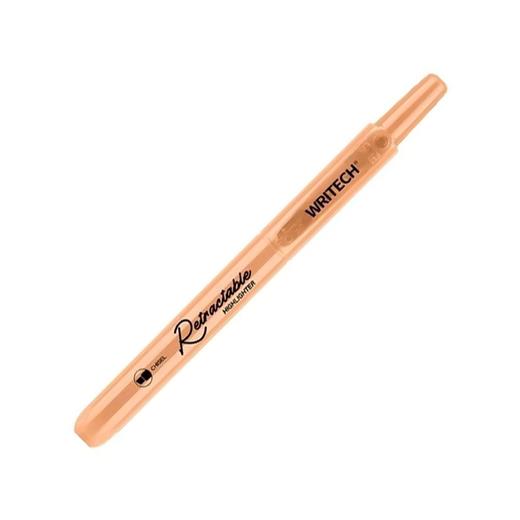 Wrıtech W-805S Basmalı Fosforlu Kalem Pastel Koyu Turuncu - 12Li Kutu