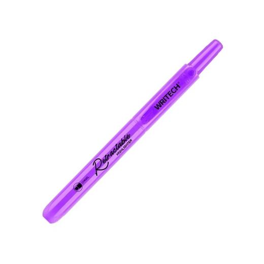 Wrıtech W-805S Basmalı Fosforlu Kalem Refıll Pastel Lila - 12Li Kutu