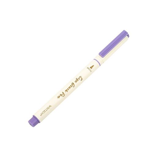 Wrıtech W-827 Fırça Tip Keçeli Kalem Bahar Kirazı - 12Li Kutu