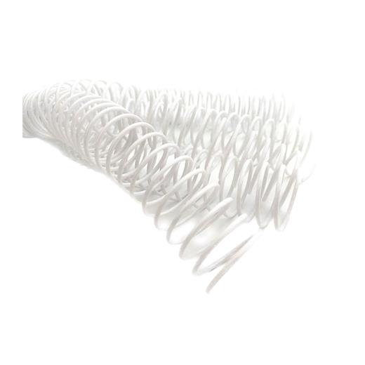 Plastik Helezon Spiral 10Mm. 4:1 Beyaz 100 Ad. 48 Lop Poşetli