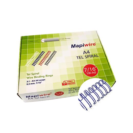 Mapiwire 7/16 Kutu Tel Mavi 100 Ad.