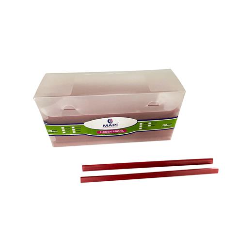Mapi 6Mm Üçgen Profil Kırmızı 100 Ad.