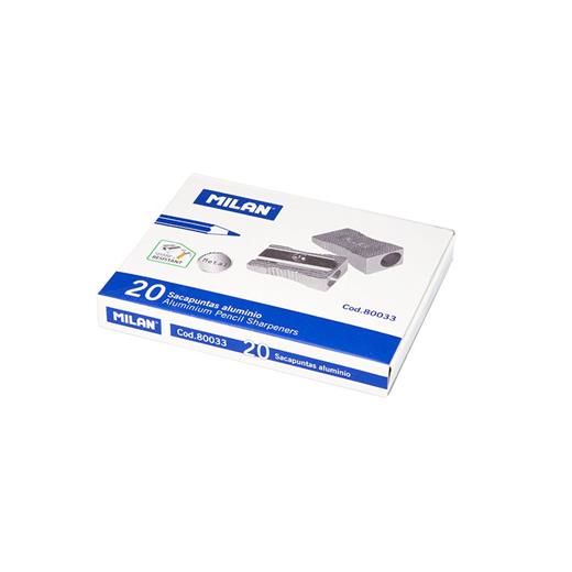Mılan 80033 Alum Metal Kalemtraş - 20Adet
