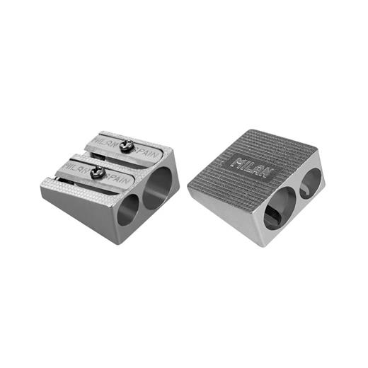 Mılan 80035 Çift Delikli Metal Kalemtraş - 20Adet