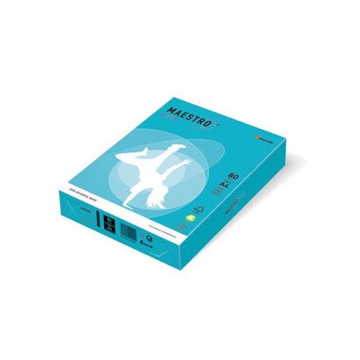 Maestro A4 Renkli Fotokopi Kağıdı Ab48 Koyu Mavi 80Gr 1 Paket 500 Adet