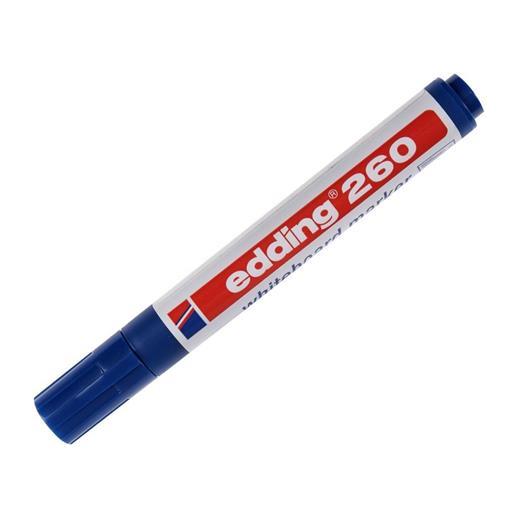 Edding 260 Beyaz Yazı Tahtası Kalemi Mavi 4 Adet