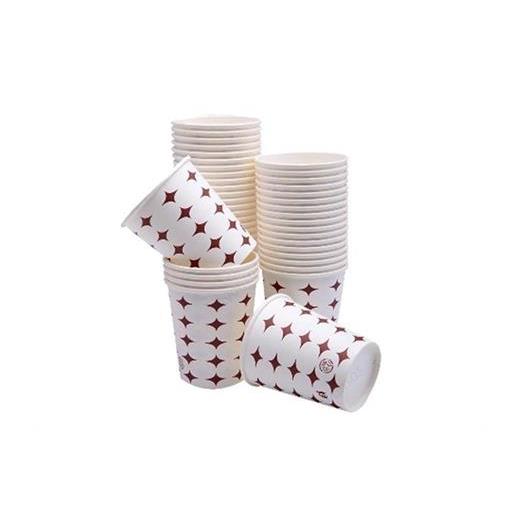Teknomeda Yıldız Desenli Karton Bardak 7 Oz 3000Li Paket