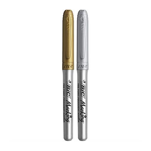 Bic Marking Altın Ve Gümüş Metalik Permanent Kalem 2Li Blister