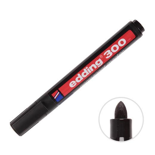 Edding 300 Permanent Marker Koli Kalemi Yuvarlak Uç Siyah 10Lu