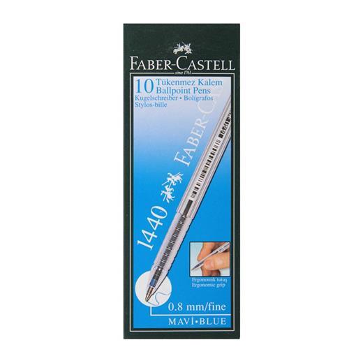 Faber 1440 Tükenmez Kalem 0.8 Mm Mavi 10Lu Paket